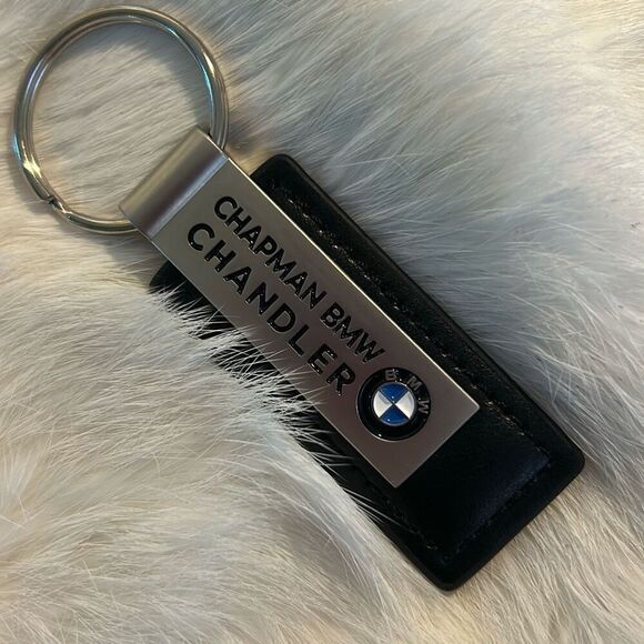 BMW Black Leather Keychain - Picture 4 of 4